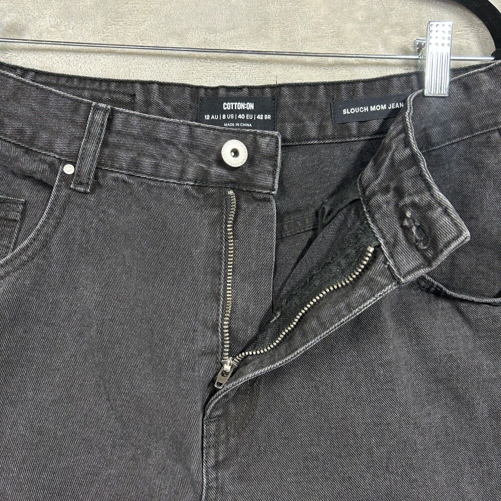 Cotton On Slouch Mom Jean Sz 8 Black - Picture 3 of 10